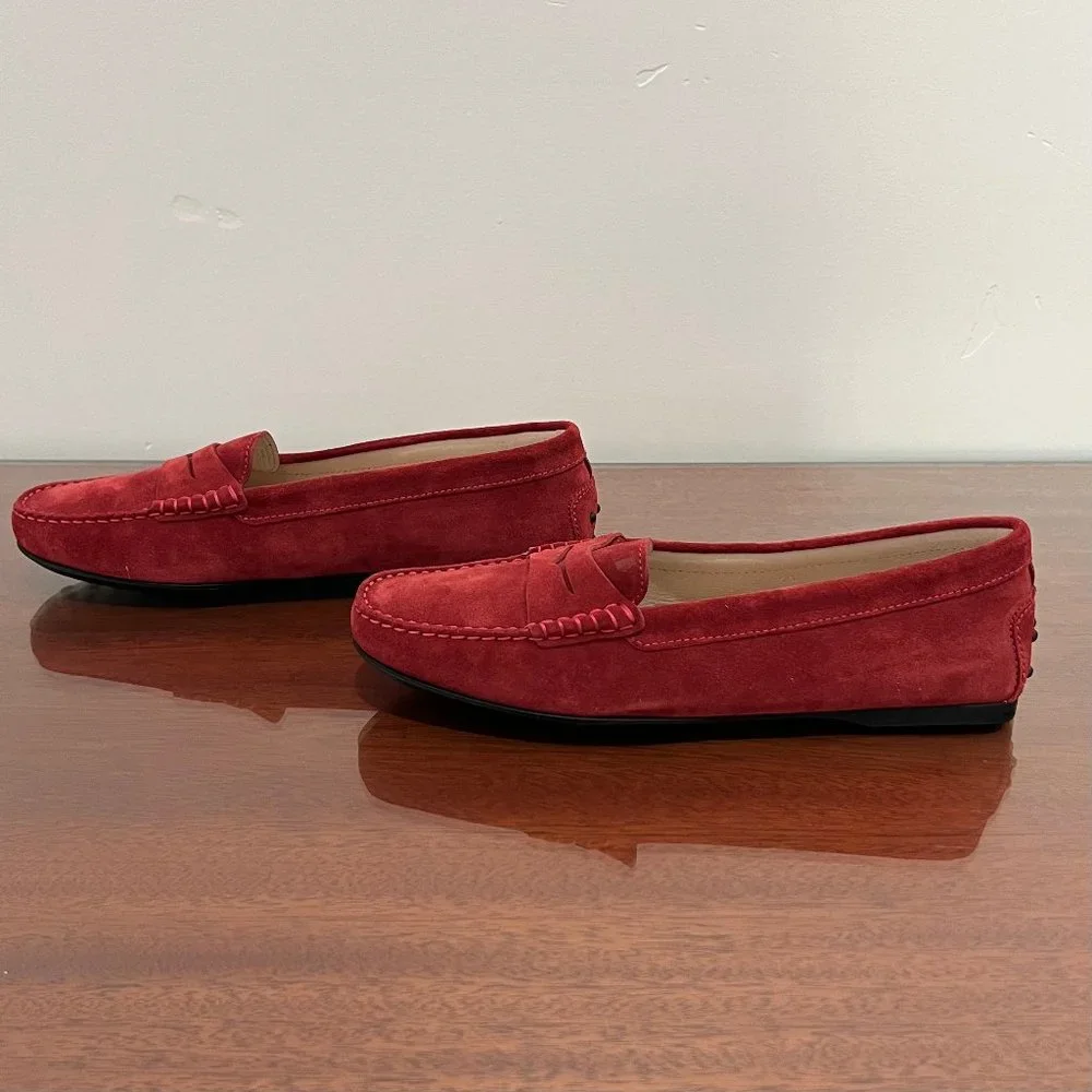 NIB Tod's Gommino Suede Loafers - Picture 12 of 15